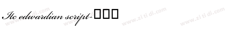 Itc edwardian script字体转换